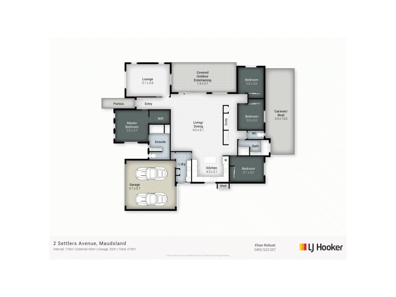 2 Settlers Avenue, Maudsland QLD 4210 Floorplan