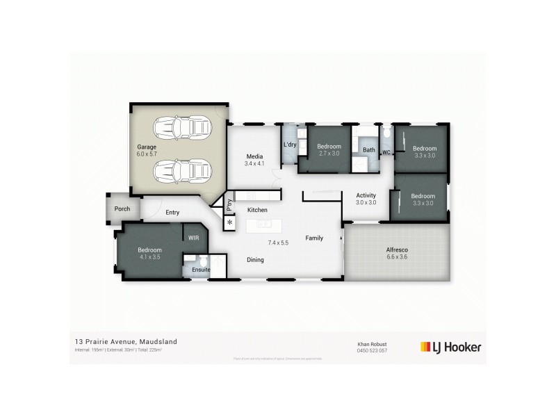 13 Prairie Avenue, Maudsland QLD 4210 Floorplan