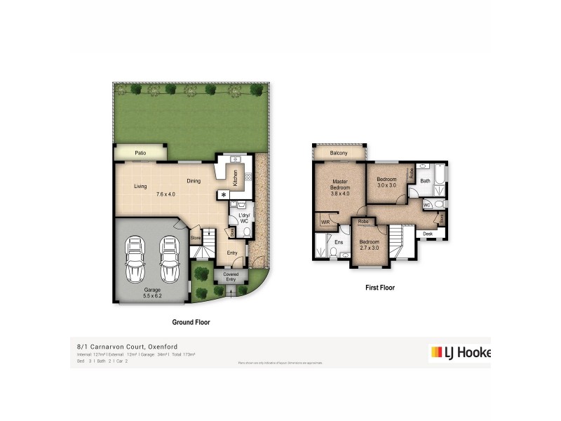 8/1 Carnarvon Court, Oxenford QLD 4210 Floorplan