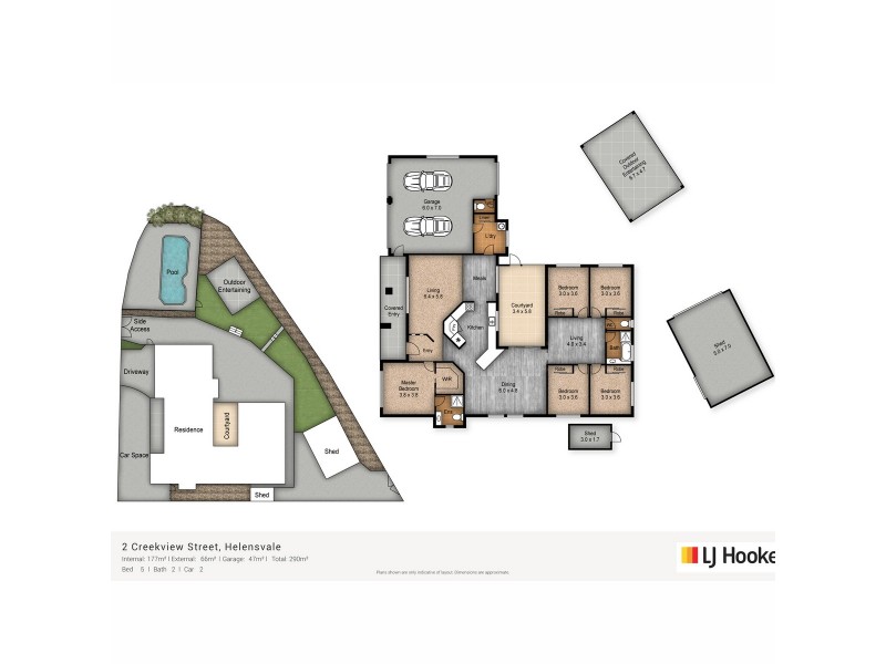 2 Creekview Street, Helensvale QLD 4212 Floorplan