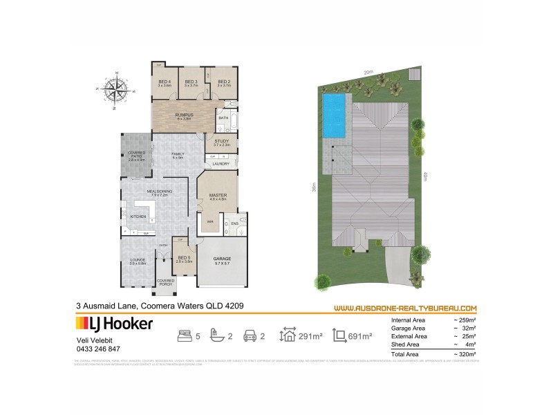 3 Ausmaid Lane, Coomera Waters QLD 4209 Floorplan