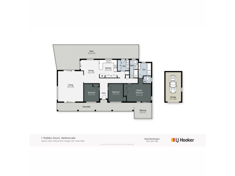 1 Dubbo Court, Helensvale QLD 4212 Floorplan