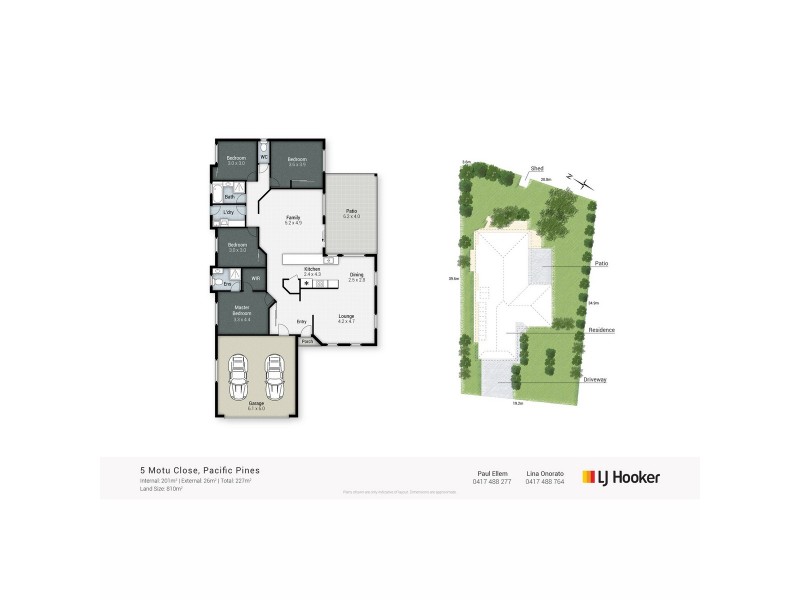 5 Motu Close, Pacific Pines QLD 4211 Floorplan