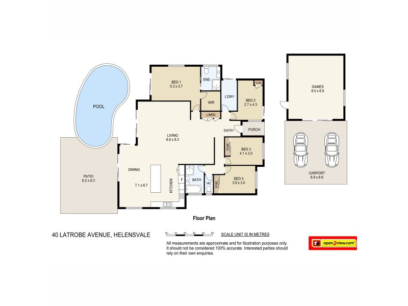 40 Latrobe Avenue, Helensvale QLD 4212 Floorplan