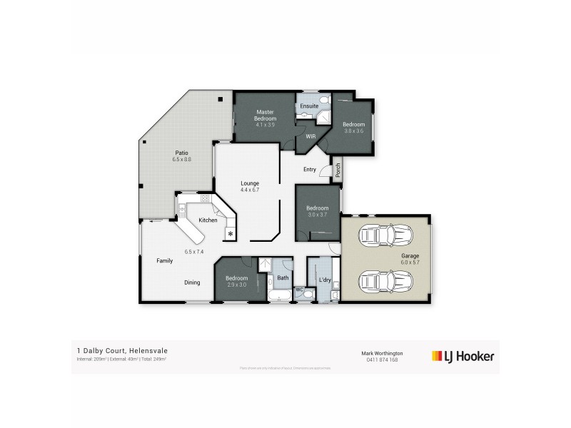 1 Dalby Court, Helensvale QLD 4212 Floorplan