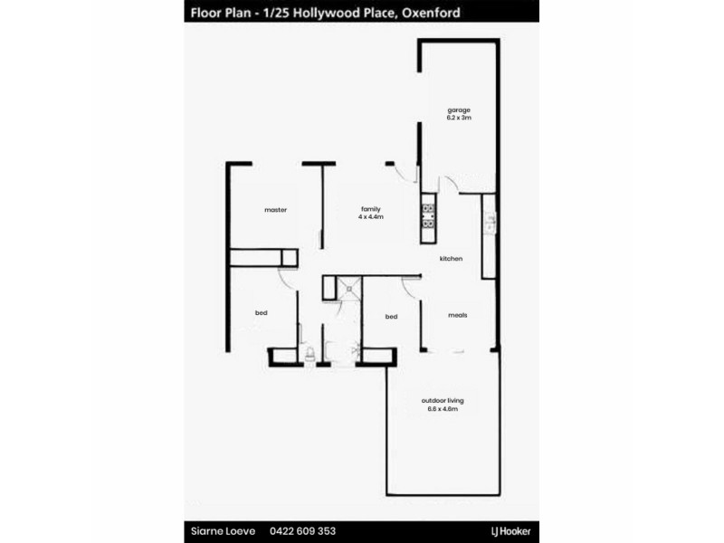 1/25 Hollywood Place, Oxenford QLD 4210 Floorplan
