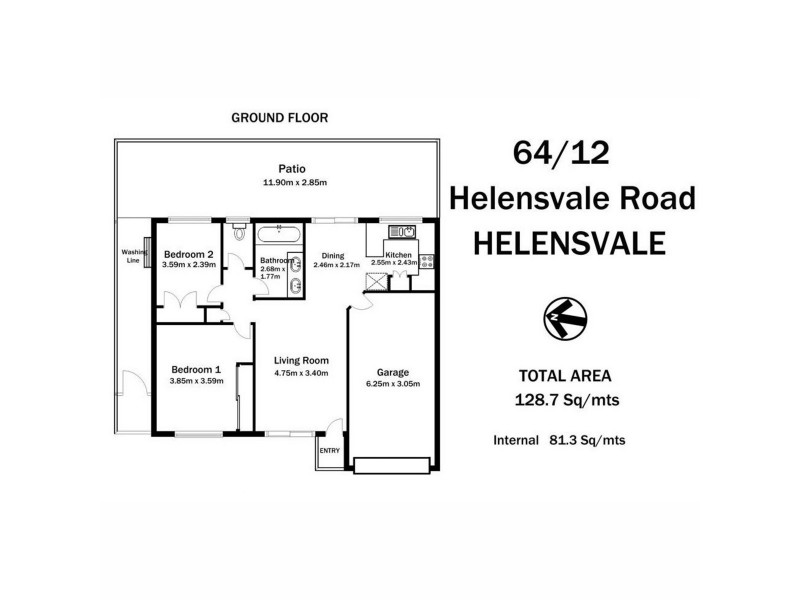 64/12 Helensvale Road, Helensvale QLD 4212 Floorplan