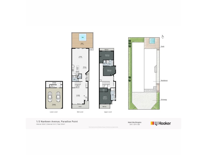 1/3 Nankeen Avenue, Paradise Point QLD 4216 Floorplan