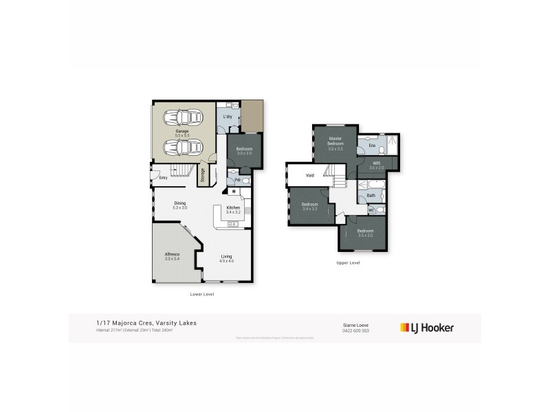 1/17 Majorca Crescent, Varsity Lakes QLD 4227 Floorplan