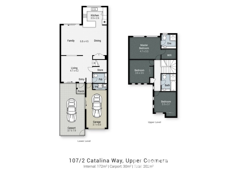 107/2 Catalina Way, Upper Coomera QLD 4209 Floorplan