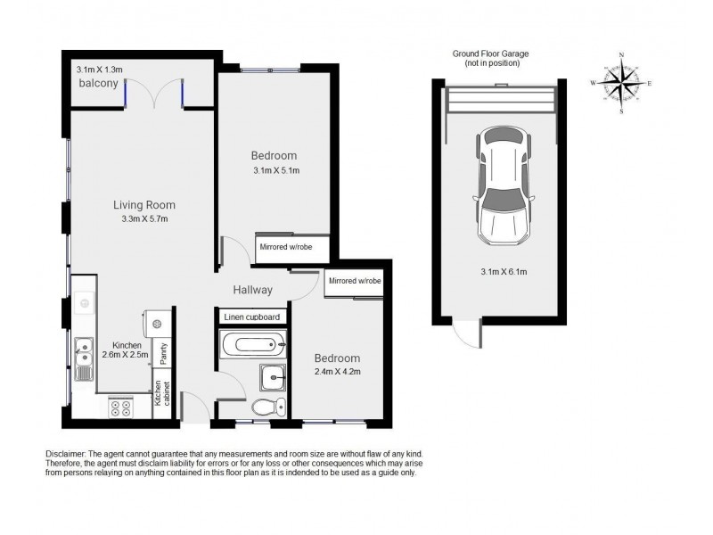 3/70 Latrobe Street, East Brisbane QLD 4169 Floorplan
