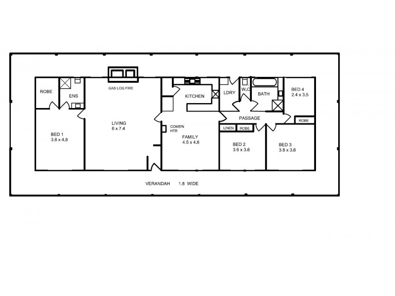310 Bostock Road, Lurg, Benalla VIC 3672 Floorplan