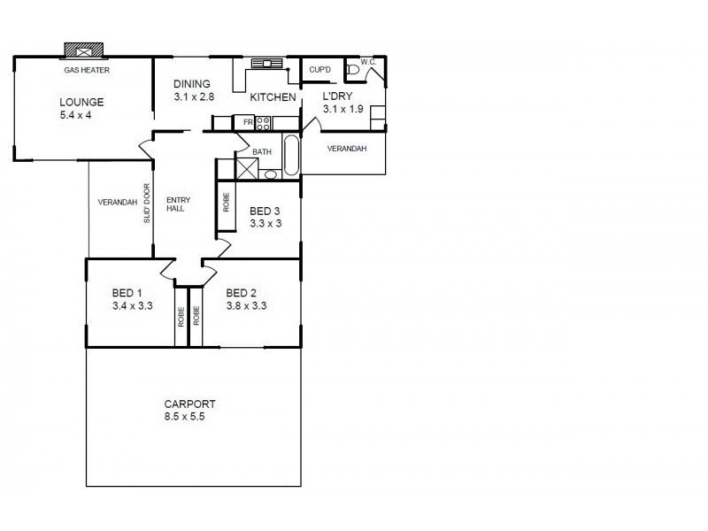 8 Walker Street, Benalla VIC 3672 Floorplan
