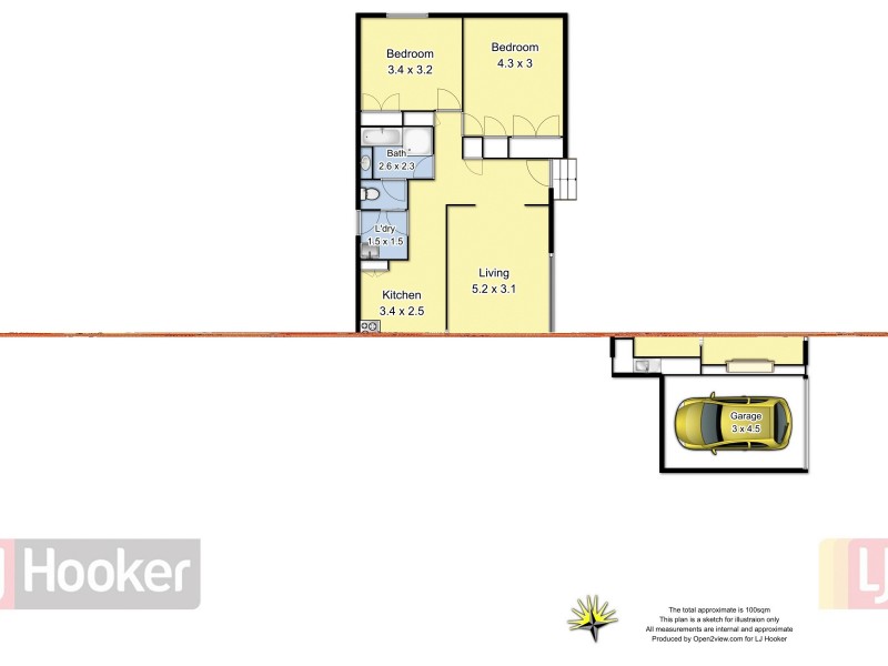 2/5 Perth Street, Benalla VIC 3672 Floorplan