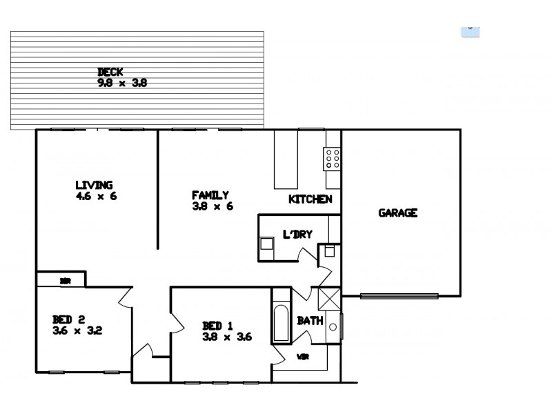 Unit 1/91A Bridge St West, Benalla VIC 3672 Floorplan