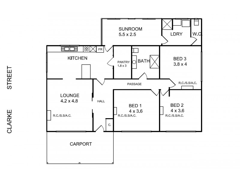 123 clarke street, Benalla VIC 3672 Floorplan