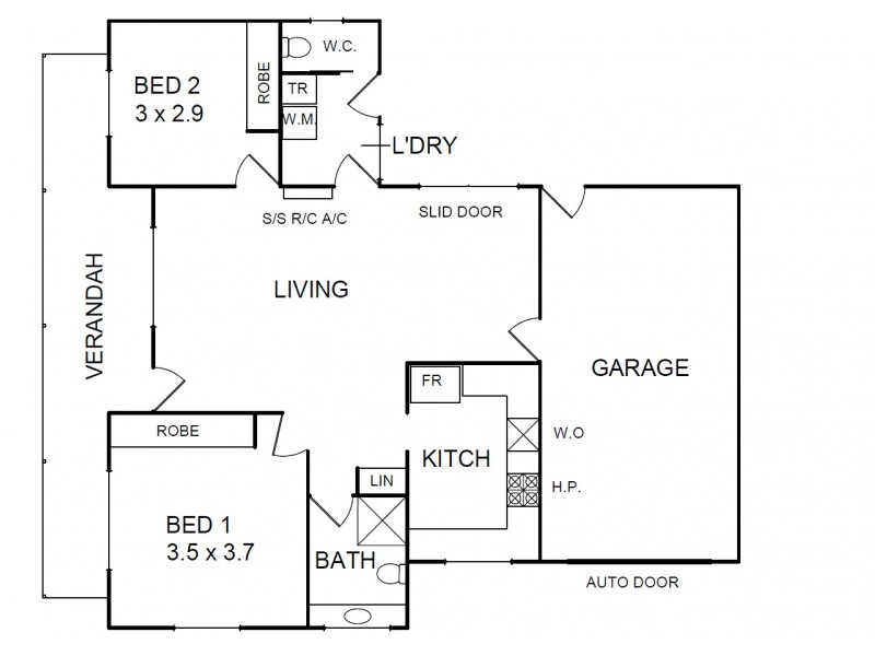 1/14 Carrier Street, Benalla VIC 3672 Floorplan