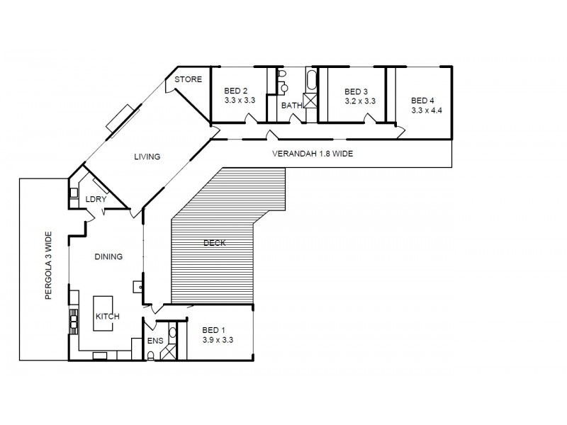 1922 Kilfeera Road Molyullah, Benalla VIC 3672 Floorplan