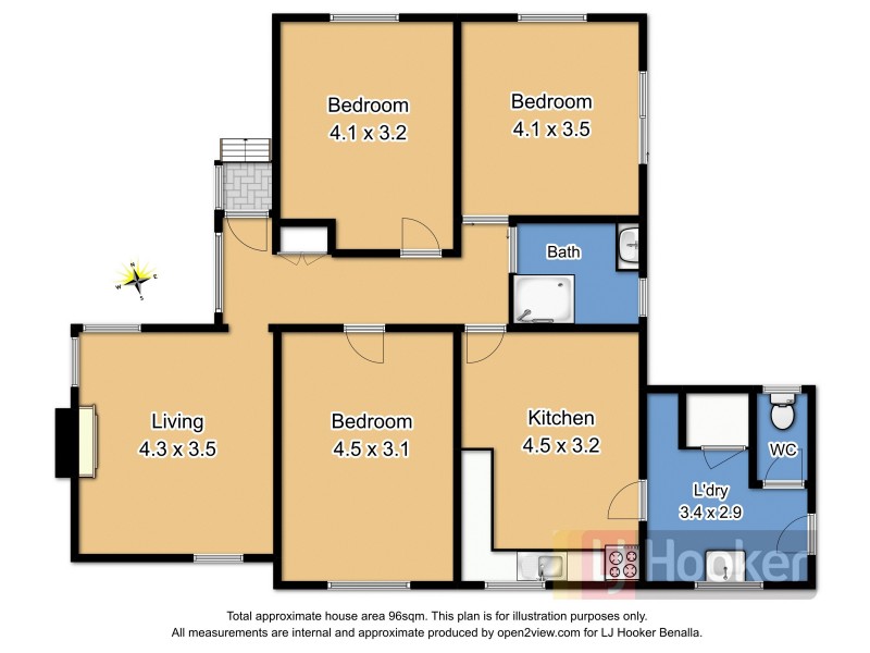 5 Elizabeth St, Benalla VIC 3672 Floorplan