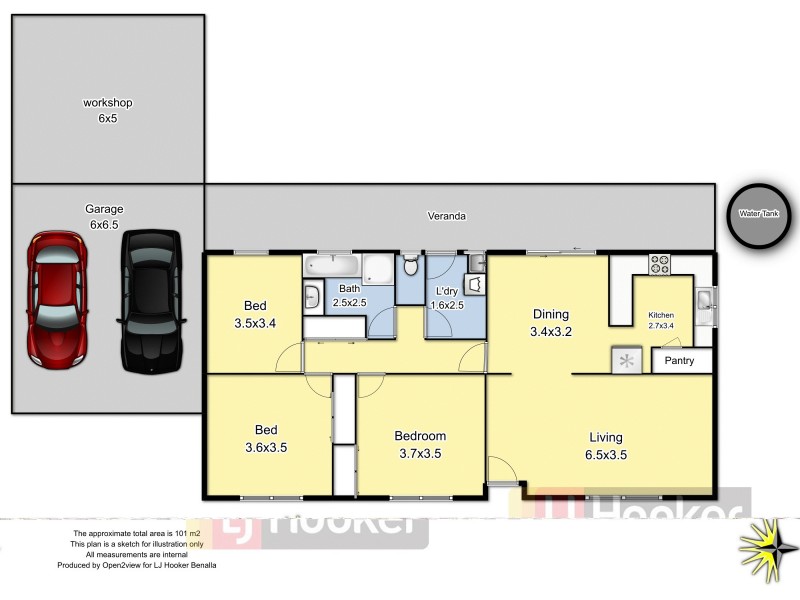 8 St. James Road, St James VIC 3727 Floorplan