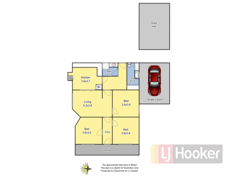 8A Holloway Street, Benalla VIC 3672 Floorplan