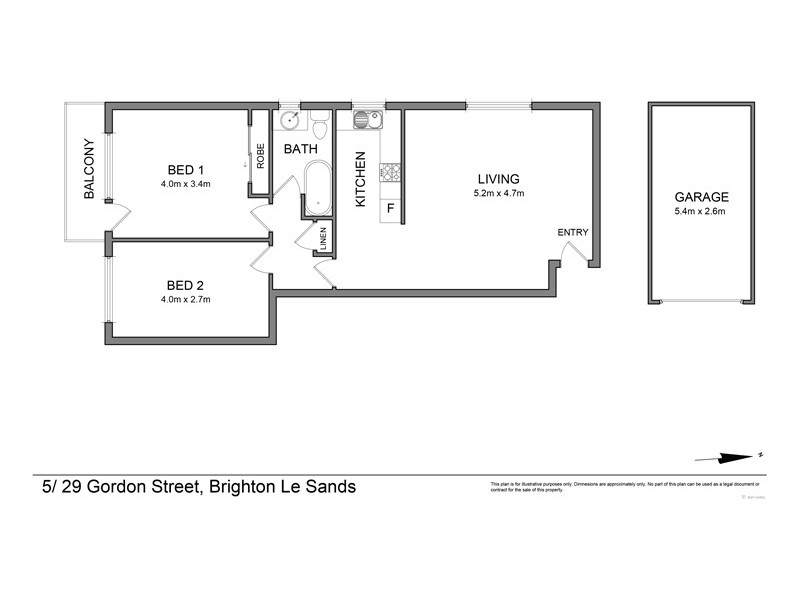 5/29 Gordon Street, Brighton-le-sands NSW 2216 Floorplan