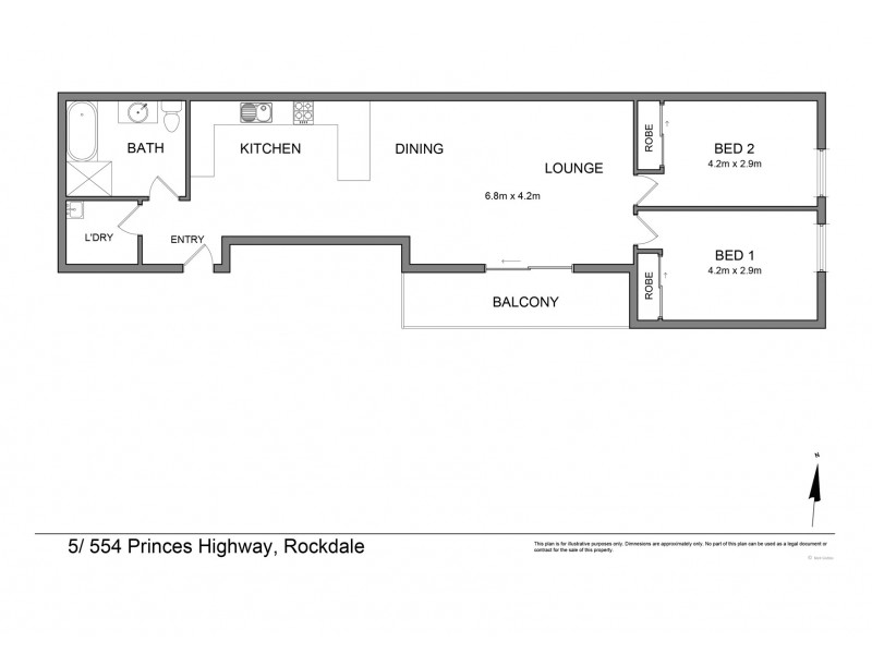 5/554 Princes Highway, Rockdale NSW 2216 Floorplan