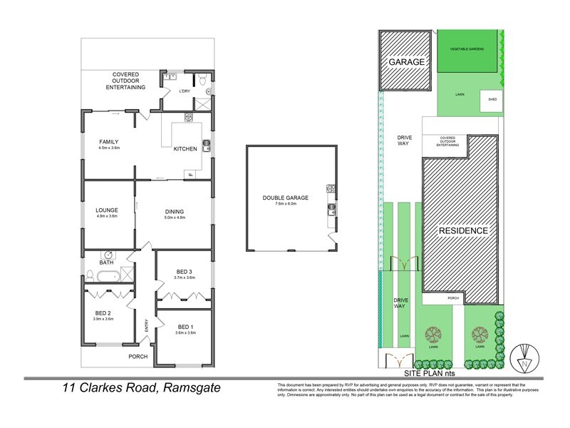 11 Clarkes Road, Ramsgate NSW 2217 Floorplan
