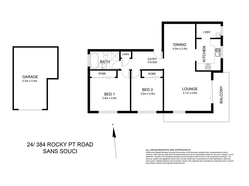 24/384 Rocky Point Road, Sans Souci NSW 2219 Floorplan