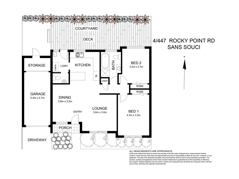 4/447 Rocky Point Road, Sans Souci NSW 2219 Floorplan