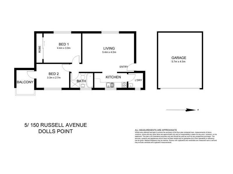 5/150 Russell Avenue, Dolls Point NSW 2219 Floorplan