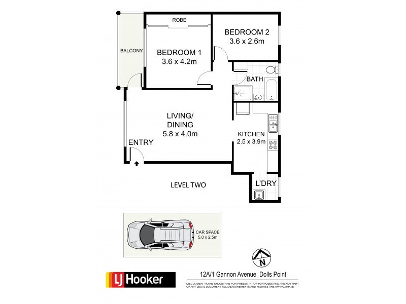 12a 1-3 Gannon Avenue, Dolls Point NSW 2219 Floorplan