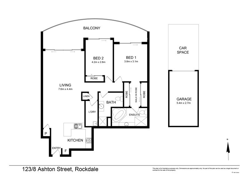 123/8 Ashton Street, Rockdale NSW 2216 Floorplan