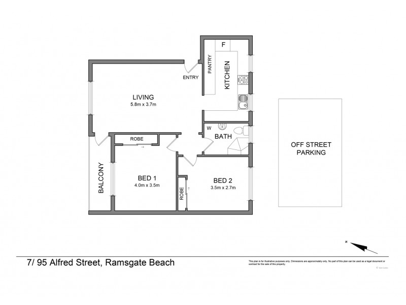 7/95 Alfred Street, Ramsgate Beach NSW 2217 Floorplan
