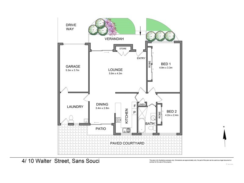4/10 Walter Street, Sans Souci NSW 2219 Floorplan