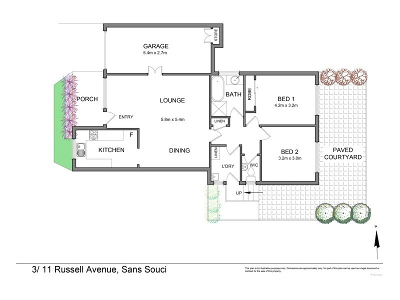 3/11-13 Russell Avenue, Sans Souci NSW 2219 Floorplan