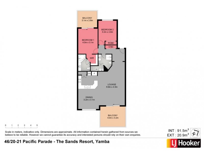 46/20-21 Pacific Parade, Yamba NSW 2464 Floorplan