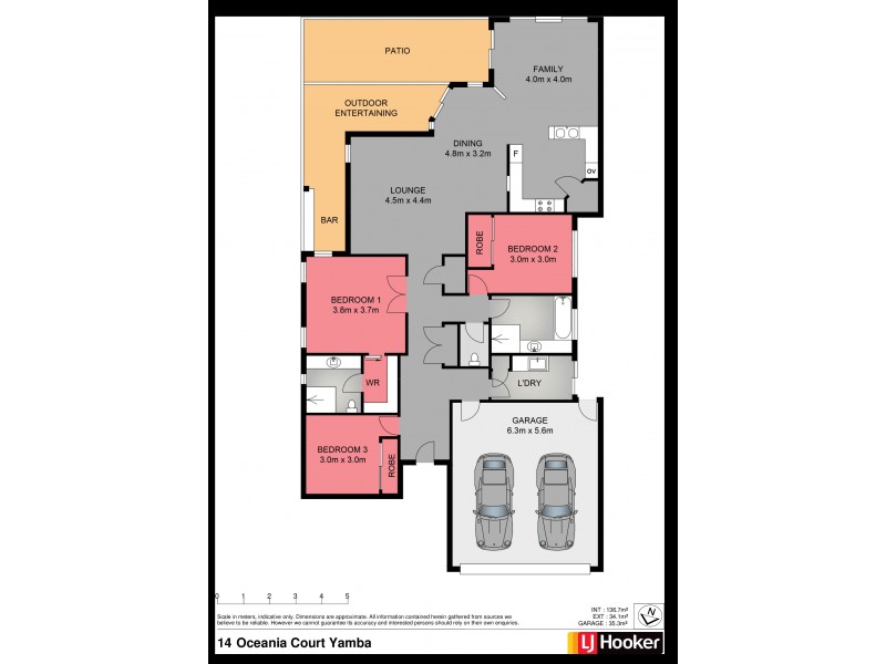 14 Oceania Court, Yamba NSW 2464 Floorplan