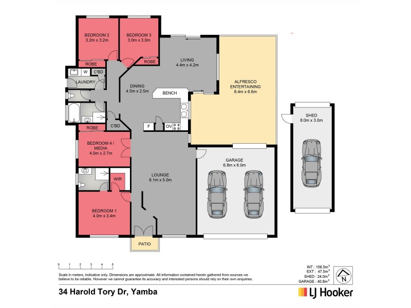 34 Harold Tory Drive, Yamba NSW 2464 Floorplan