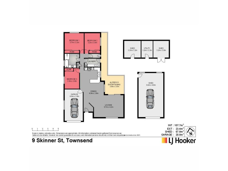 9 Skinner Crescent, Townsend NSW 2463 Floorplan