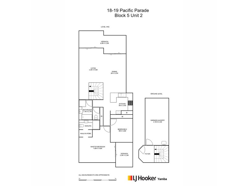 B5 U2/18-19 Pacific Parade, Yamba NSW 2464 Floorplan