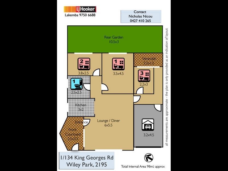 1/134 King Georges Road, Wiley Park NSW 2195