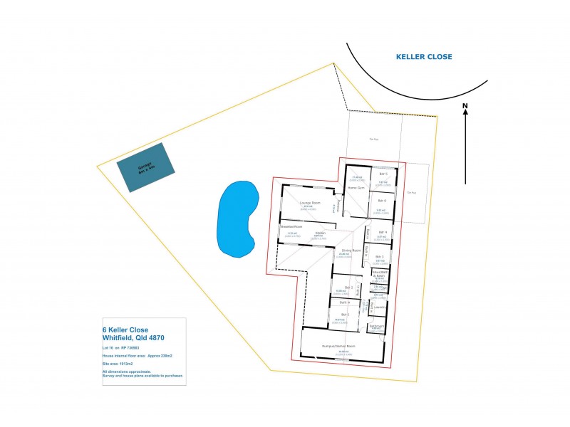 6 Keller Close, Whitfield QLD 4870 Floorplan