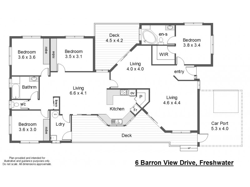 6 Barron View Drive, Freshwater QLD 4870 Floorplan