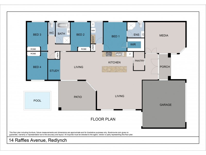 14 Raffles Avenue, Redlynch QLD 4870 Floorplan