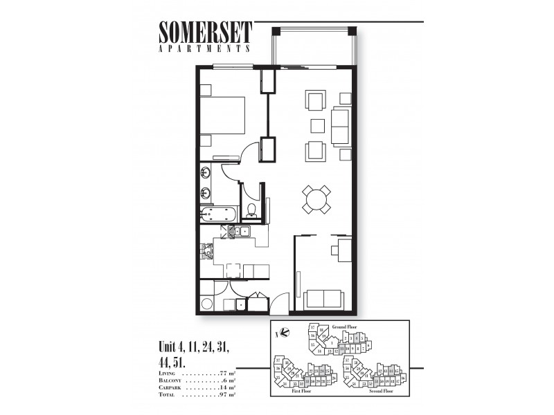 1724/2 Greenslopes Street, Cairns North QLD 4870 Floorplan