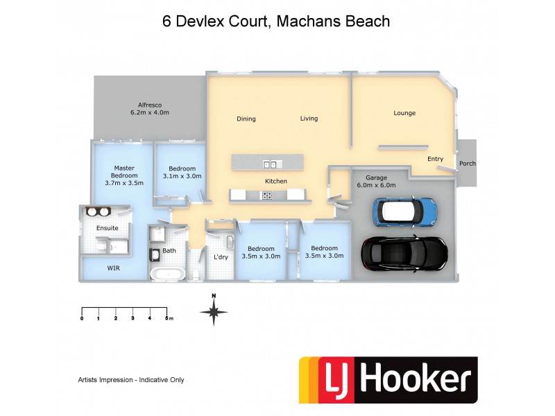 6 Devlex Court, Machans Beach QLD 4878 Floorplan