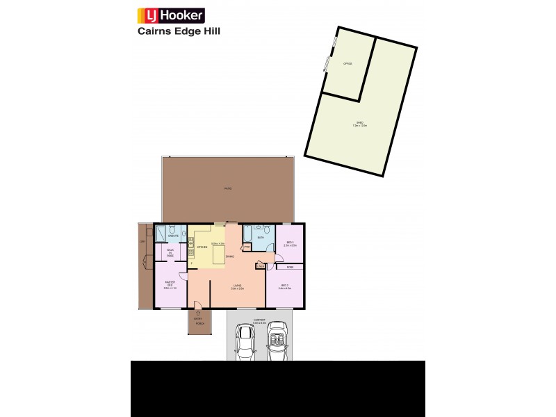 5 Izatt Close, Edge Hill QLD 4870 Floorplan
