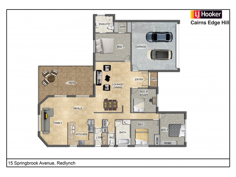 15 Springbrook Avenue, Redlynch QLD 4870 Floorplan