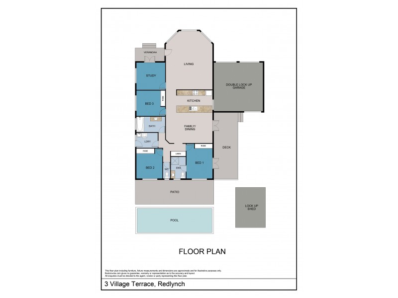 3 Village Terrace, Redlynch QLD 4870 Floorplan